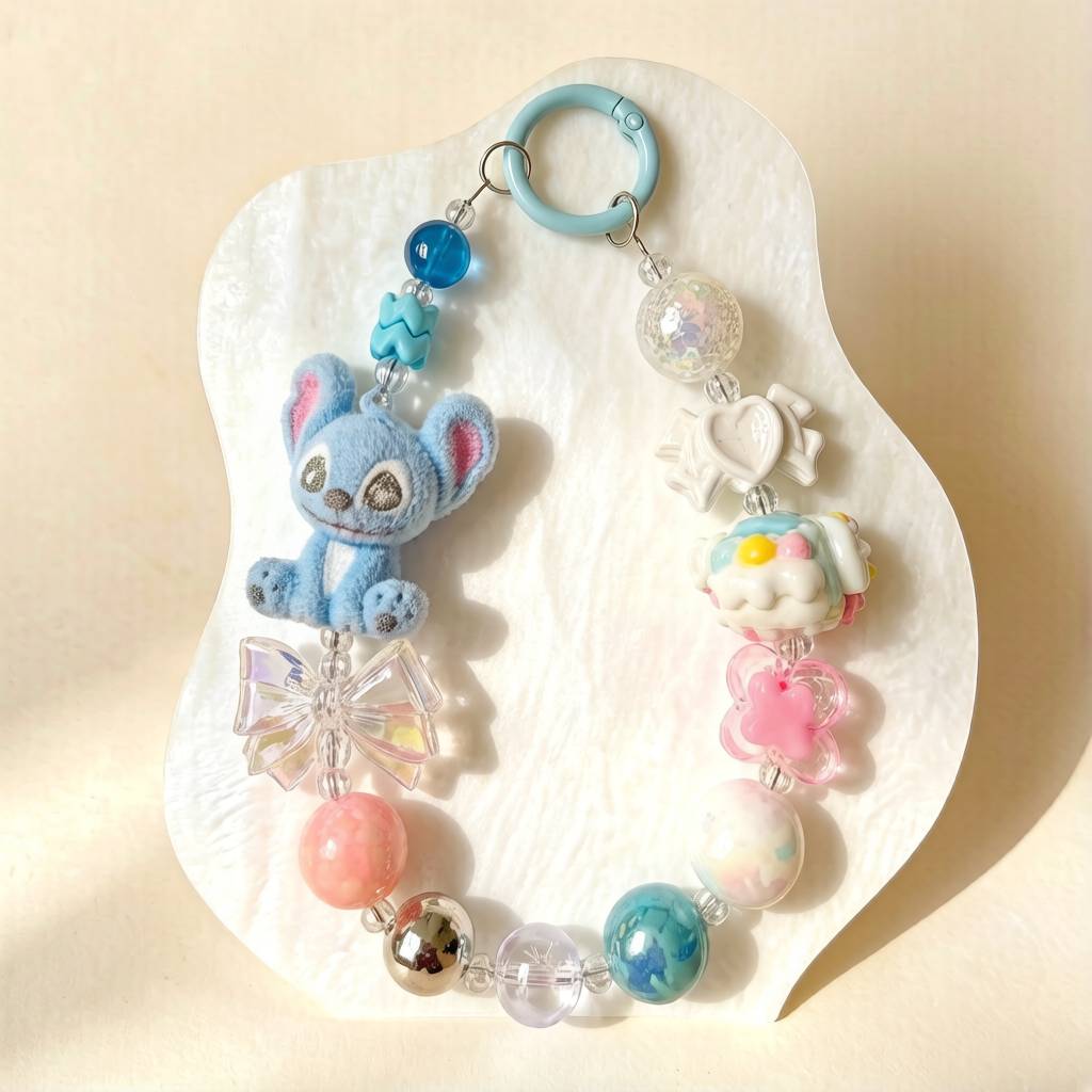 LP006-Handmade Beaded Phone Charm | Cute Y2K Phone Strap | Kawaii Cell Phone Accessory