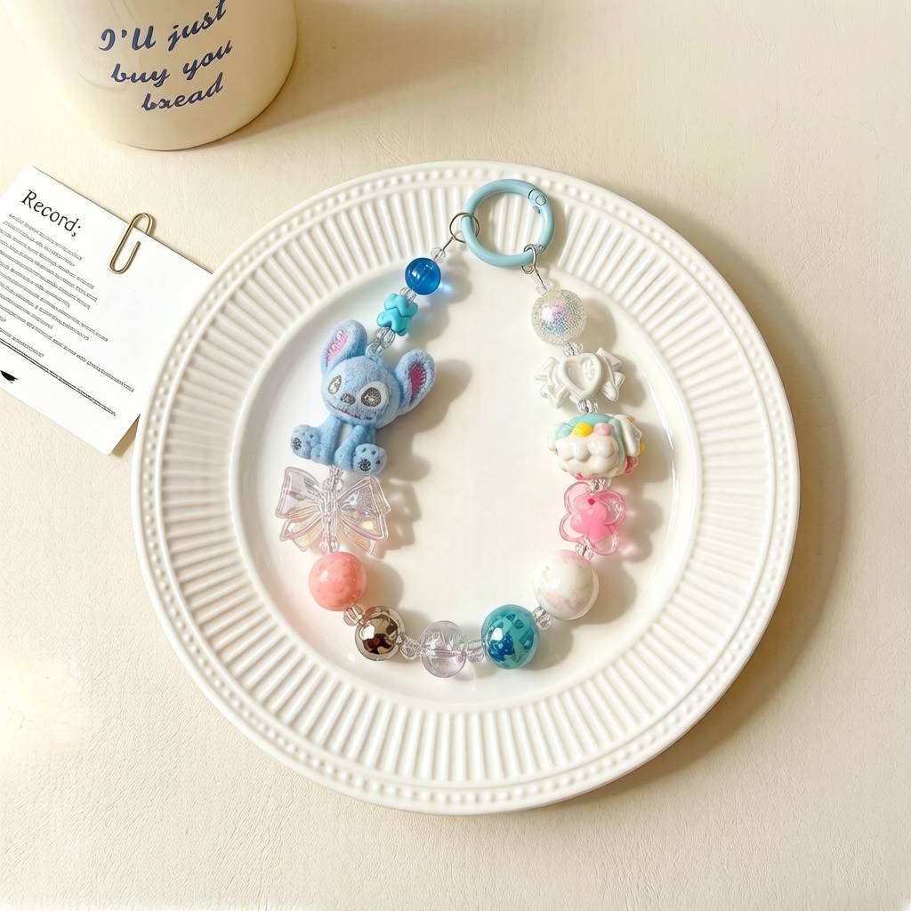 LP006-Handmade Beaded Phone Charm | Cute Y2K Phone Strap | Kawaii Cell Phone Accessory