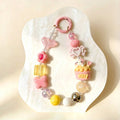 LP007-Handmade Beaded Phone Charm | Cute Y2K Phone Strap | Kawaii Cell Phone Accessory